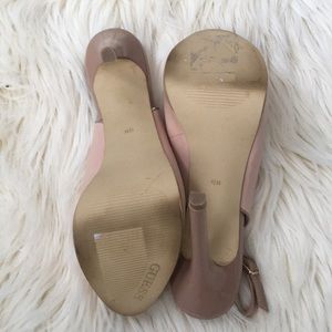 Guess | Shoes | Guess Nude Slingback Heels Stiletto | Poshmark